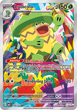 Ludicolo Pokemon card from Indigo Flame