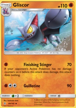 Gliscor Pokemon card from Guardians Rising
