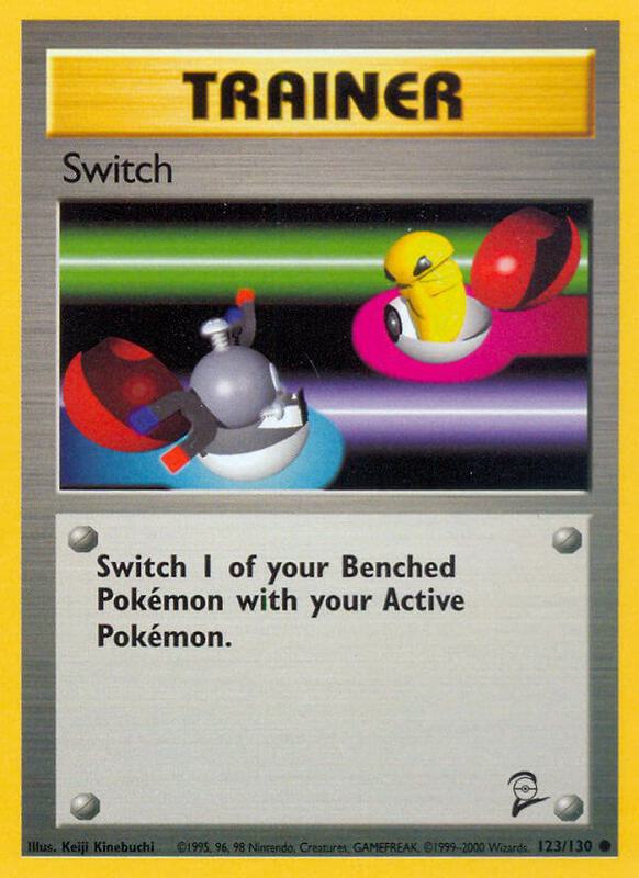 Switch Pokemon card from Base Set 2