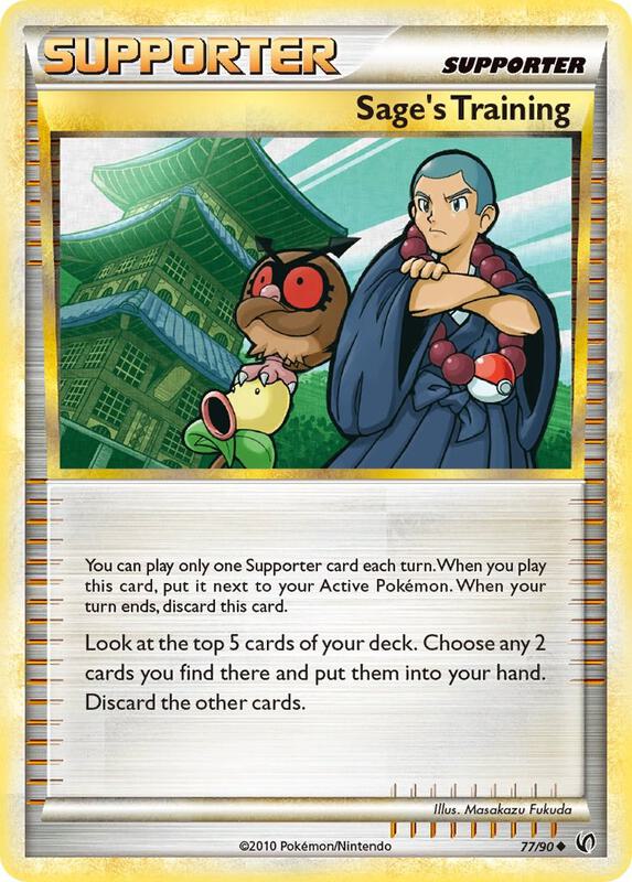 Sage's Training Pokemon card from Undaunted