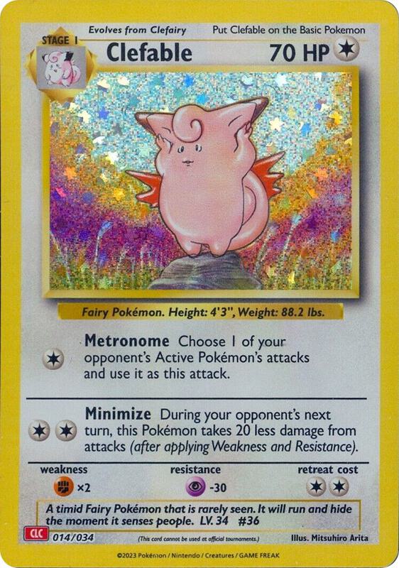 Clefable Pokemon card from Trading Card Game Classic