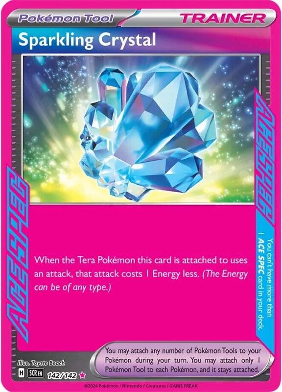 Sparkling Crystal Pokemon card from SV07: Stellar Crown