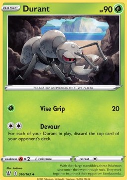 Durant Pokemon card from Battle Styles