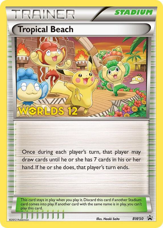Tropical Beach - BW50 (Worlds 12) Pokemon card from Black and White Promos