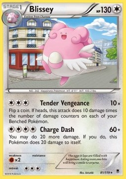 Blissey Pokemon card from Phantom Forces