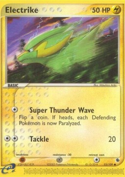 Electrike Pokemon card from EX Ruby Sapphire