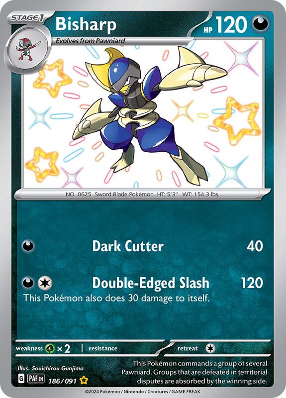 Bisharp Pokemon card from SV: Paldean Fates