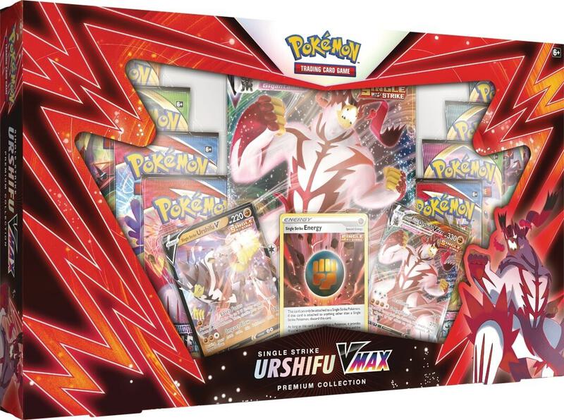 Single Strike Urshifu VMAX Premium Collection Pokemon card from SWSH08: Fusion Strike