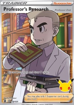 Professor's Research Pokemon card from Celebrations
