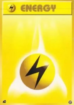 Lightning Energy Pokemon card from Intro Pack (Bulbasaur)