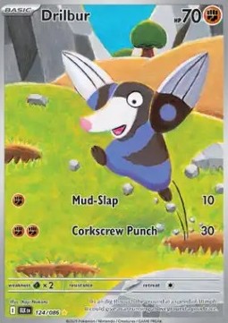 Drilbur Pokemon card from Black Bolt