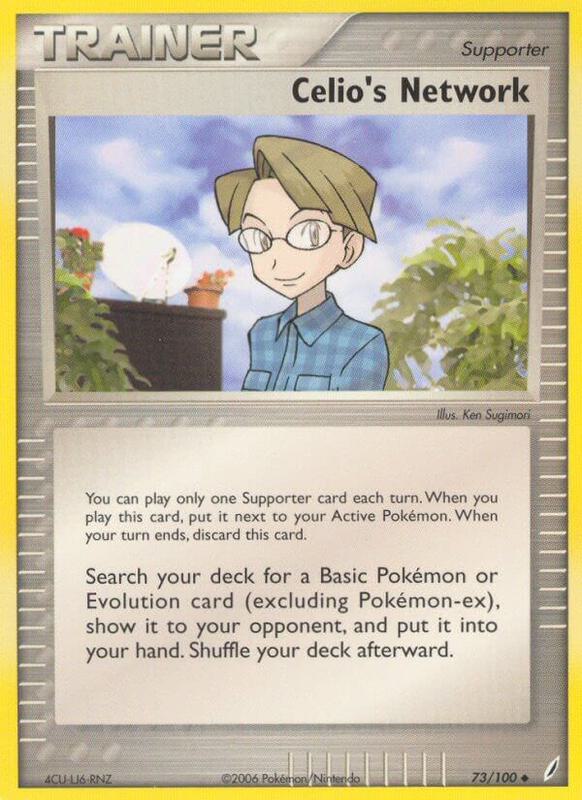 Celio's Network Pokemon card from Crystal Guardians