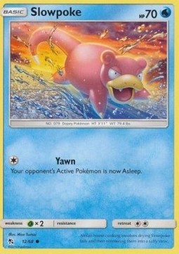 Slowpoke Pokemon card from Hidden Fates