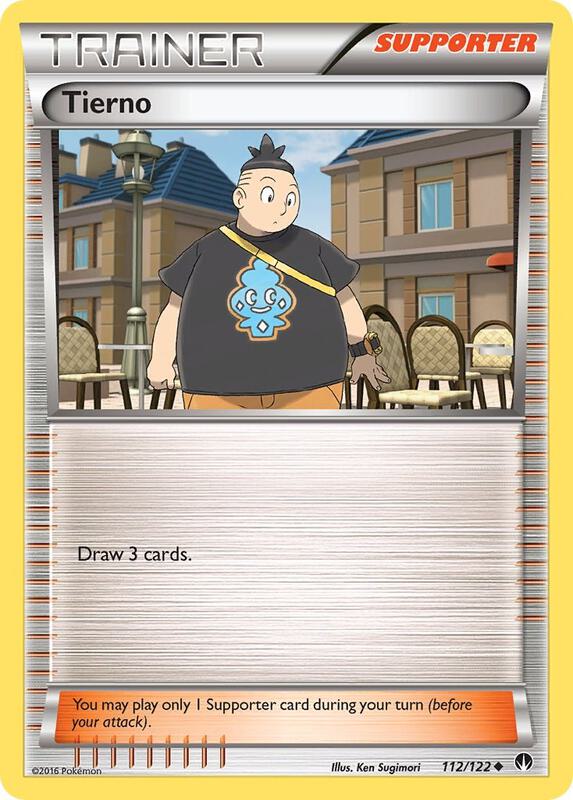 Tierno Pokemon card from XY - BREAKpoint