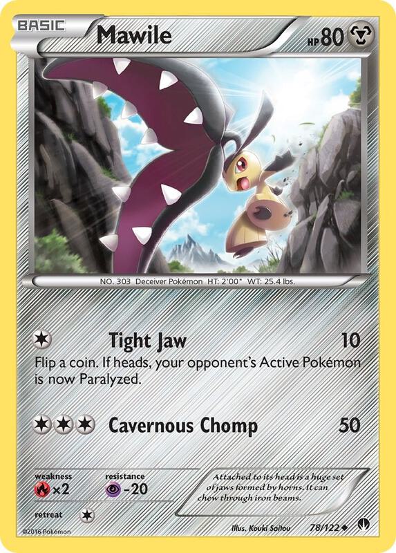 Mawile Pokemon card from XY - BREAKpoint