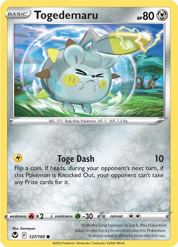 Togedemaru Pokemon card from SWSH12: Silver