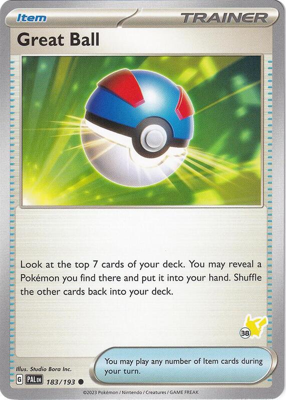 Great Ball - Pikachu 38 Pokemon card from Battle Academy 2024