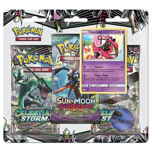 Celestial Storm 3 Pack Booster Blister [Tapu Lele] Pokemon card from SM - Celestial Storm