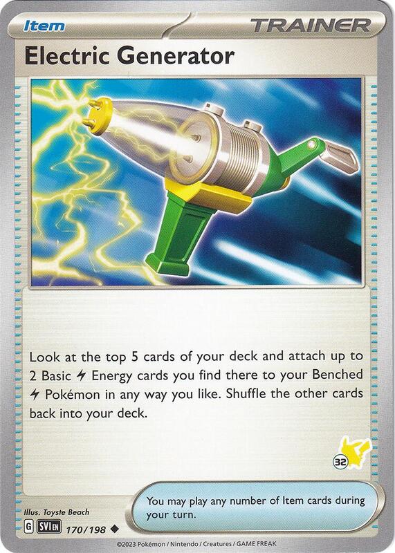 Electric Generator - Pikachu 32 Pokemon card from Battle Academy 2024