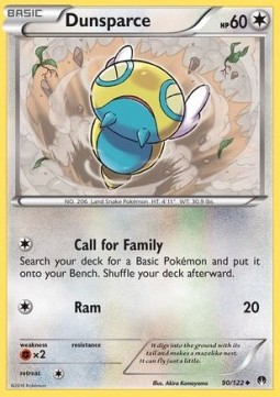 Dunsparce Pokemon card from BREAKpoint