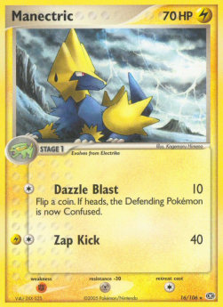 Manectric Pokemon card from EX Emerald