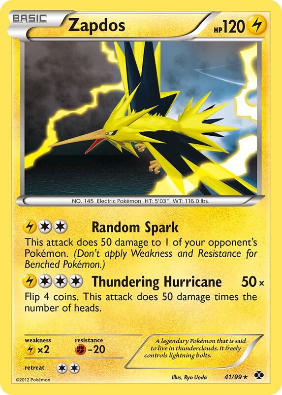 Zapdos Pokemon card from Next Destinies
