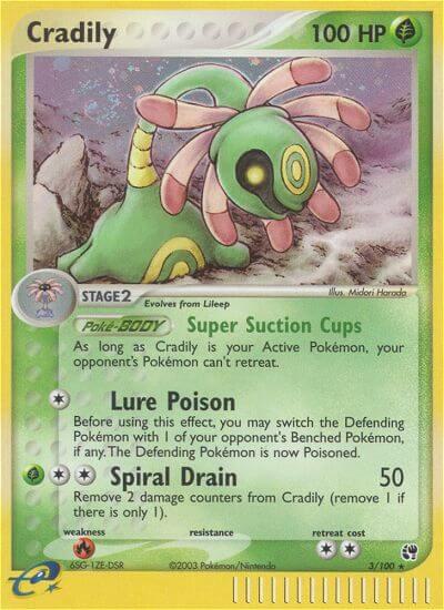 Cradily Pokemon card from Sandstorm