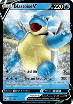 Blastoise V (S-P/ID 168) Sword & Shield Indonesian Promos ID
