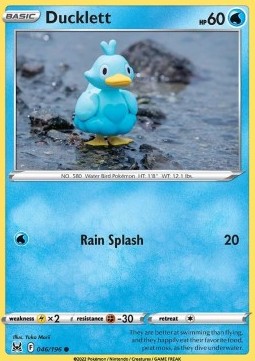 Ducklett Pokemon card from Lost Origin