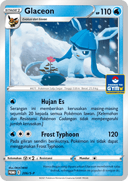 Glaceon (S-P/ID 206) Sword & Shield Indonesian Promos ID