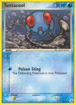 Tentacool Pokemon card from EX Legend Maker