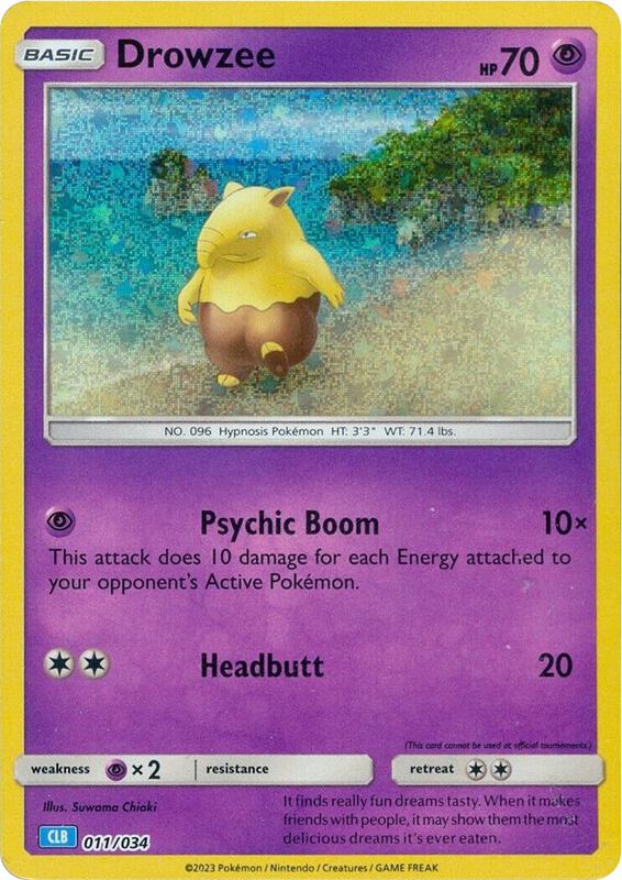 Drowzee Pokemon card from Trading Card Game Classic