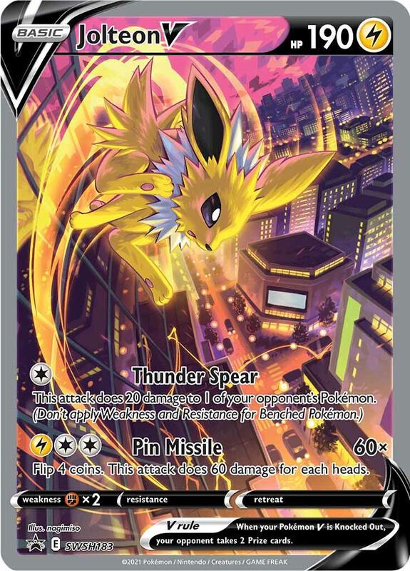 Jolteon V - SWSH183 Pokemon card from SWSH: Sword & Shield Promo Cards