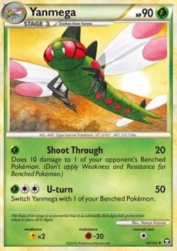 Yanmega Pokemon card from Triumphant