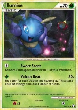 Illumise Pokemon card from Triumphant