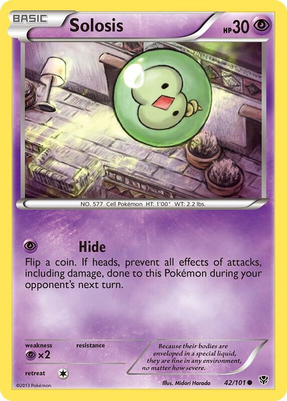 Solosis Pokemon card from Plasma Blast