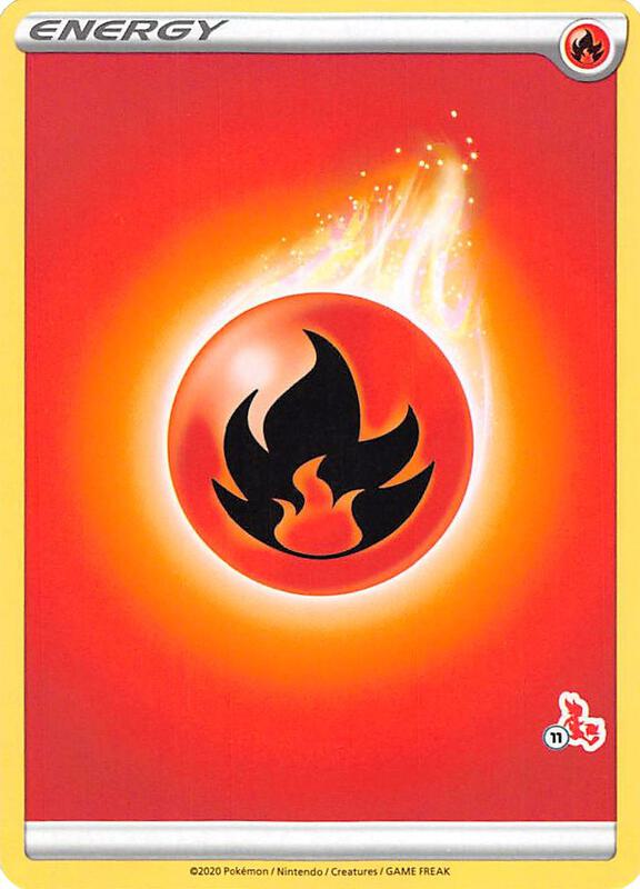 Fire Energy (#11 Cinderace Stamped) Pokemon card from Battle Academy 2022