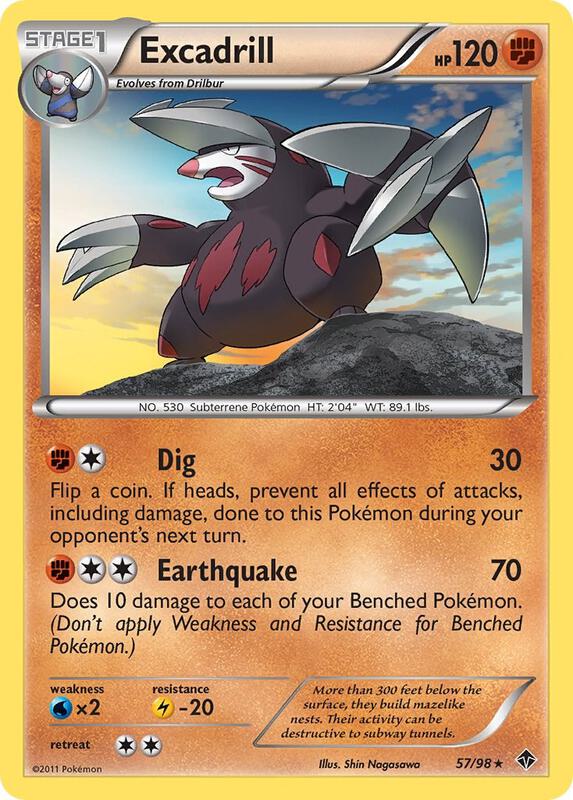 Excadrill (57) Pokemon card from Emerging Powers
