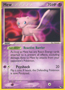 Mew Pokemon card from POP Series 4