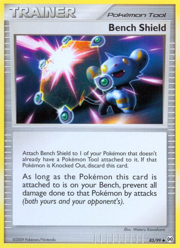 Bench Shield Pokemon card from Arceus
