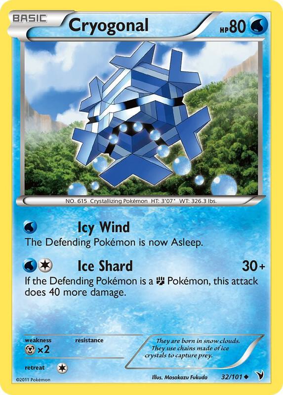 Cryogonal (32) Pokemon card from Noble Victories