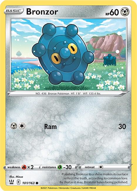 Bronzor Pokemon card from SWSH05: Battle