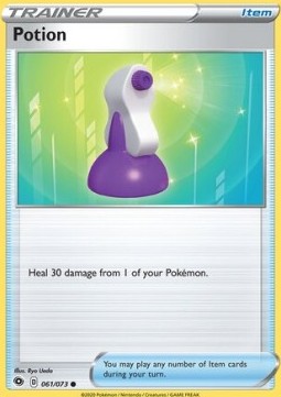 Potion Pokemon card from Champion's Path