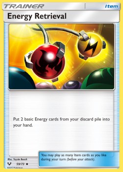Energy Retrieval Pokemon card from Shining Legends