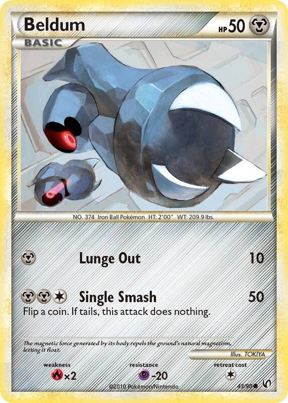 Beldum Pokemon card from Undaunted