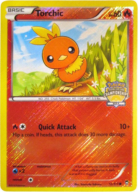 Torchic Pokemon card from League & Championship Cards