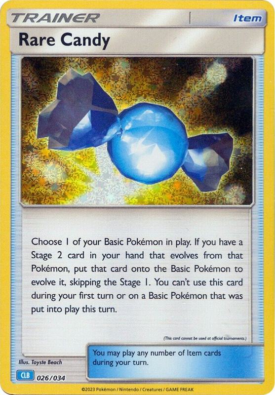 Rare Candy (CLB) Pokemon card from Trading Card Game Classic