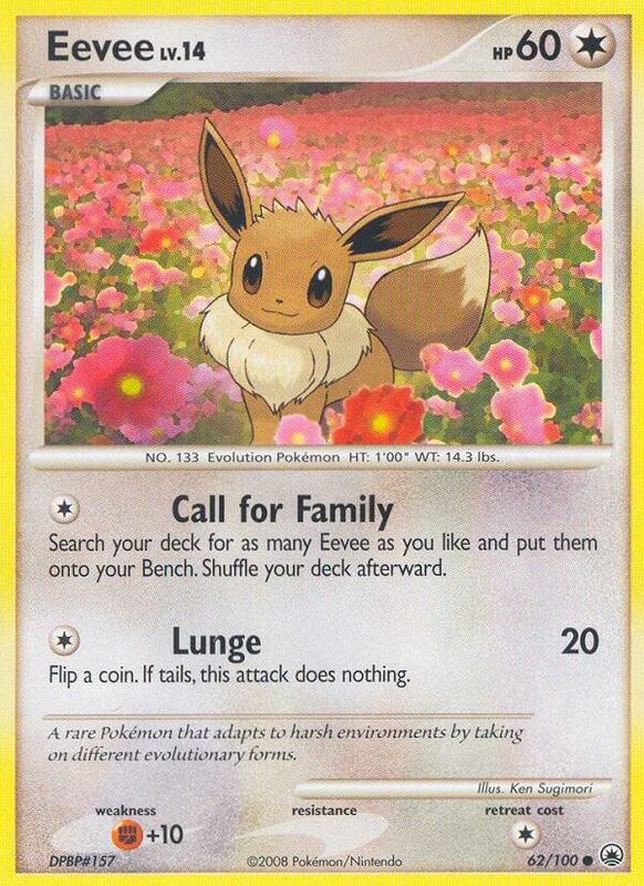 Eevee (62) Pokemon card from Majestic Dawn