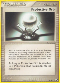 Protective Orb Pokemon card from EX Unseen Forces