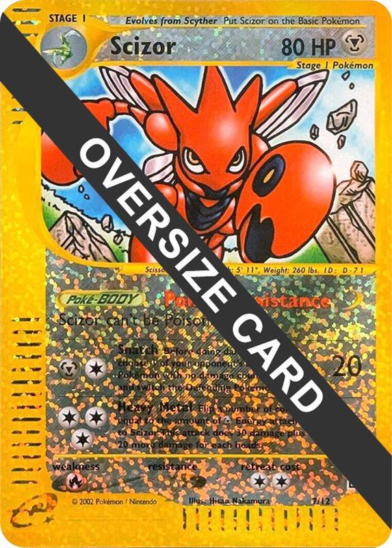 Scizor Pokemon card from Jumbo Cards